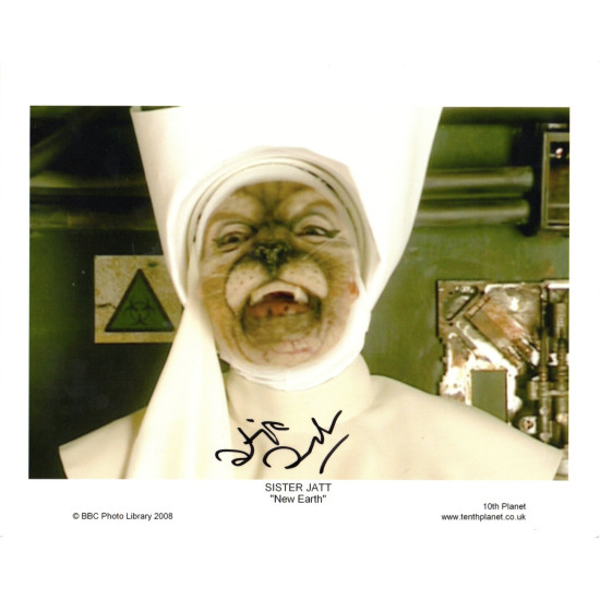 Adjoa Andoh as Sister Jatt in Dr Who Signed 10x8 Col Photo Autographed