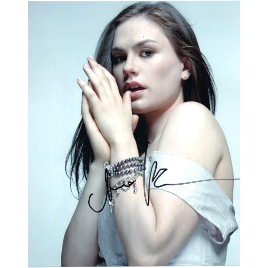 Anna Paquin True Blood & X Men Actress Signed 10x8 Col Photo Autographed