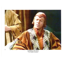Bernard Horsfall as Chancellor Goth in Dr Who Signed 10x8 Col Photo Autographed