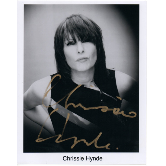 Chrissie Hynde The Pretenders, Brass In Pocket Signed 10x8 B/W Photo Autographed