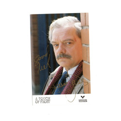 David Jason as DI Jack Frost in A Touch of Frost Signed 5x3 Col Photo Autographed