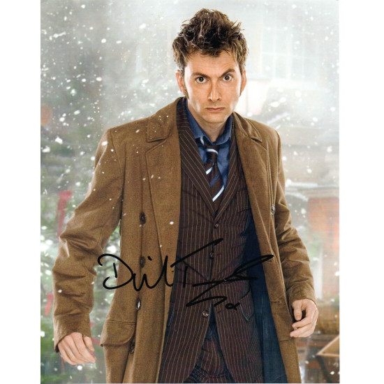 David Tennant as The 10th Doctor in Doctor Who Signed 10x8 Col Photo Autographed C