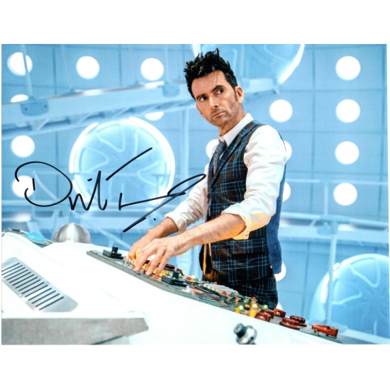 David Tennant as The Doctor in Doctor Who Signed 10x8 Col Photo Autographed