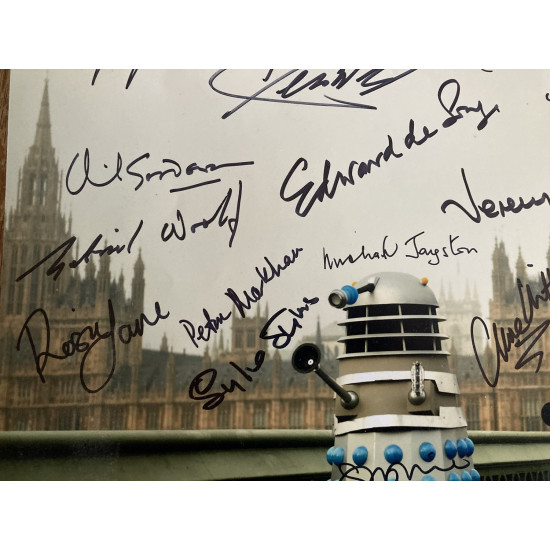 Doctor Who Daleks in London Multi Signed Photo Autographed x 23