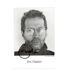 Eric Clapton Signed 6x4 Original Promo Photo Card Cream Guitarist Autographed