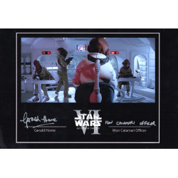 Gerald Home as Mon Calamari Office in Return of The Jedi Signed 12x8 Col Photo Autographed