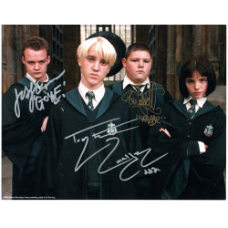 HARRY POTTER The Bad Boys of Slytherin Triple Signed 10x8 Col  Autographed