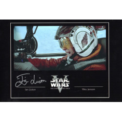 Ian Liston as Wes Janson in Star Wars The Emire Strikes Back Signed 12x8 Col Photo Autographed