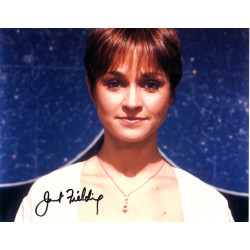 Janet Fielding as Tegan Jovanka in Dr Who Signed 10x8 Col Photo Autographed