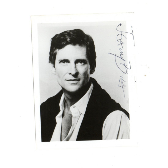 Jeremy Brett Actor Sherlock Holmes Etc Signed 5x5 B/W Photo Autographed