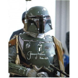 Jeremy Bulloch as Boba Fett in Star Wars Signed Autographed 10x8 Col Photo.