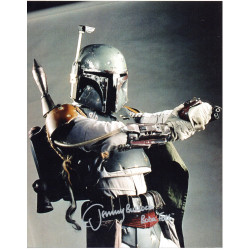 Jeremy Bulloch as Boba Fett in Star Wars Signed 10x8 Col Photo Autographed 