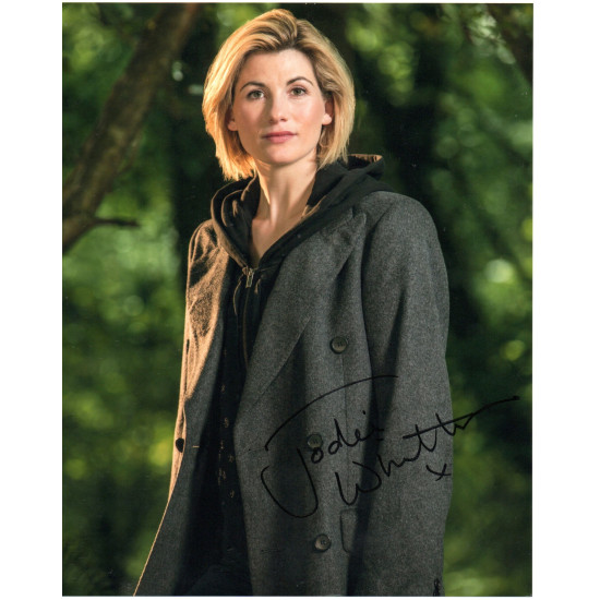 Jodie Whittaker as Dr Who Signed 10x8 Col Photo Autographed