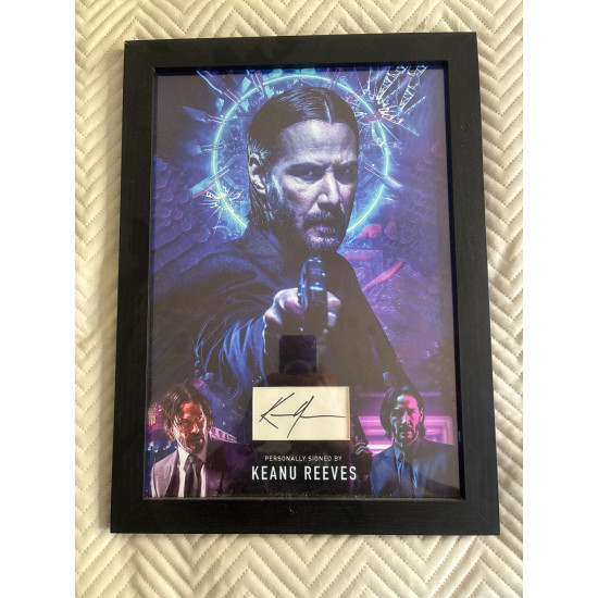Keanu Reeves "John Wick" AUTOGRAPH Signed Photo Framed & Matted Display ACOA