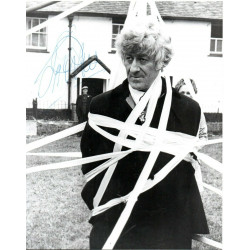 Jon Pertwee as The Doctor in Dr Who Hand Signed 10x8 B/W Photo Autographed