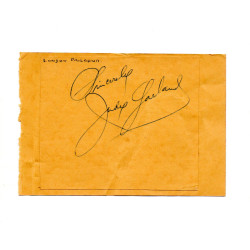 Judy Garland American actress & singer The Wizard of Oz Signed Album Page Autographed