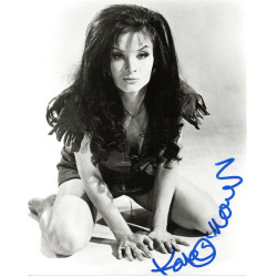 Kate O'Mara English film actress Signed 10x8 B/W Photo Autographed