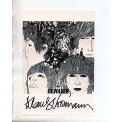 Klaus Voorman The Beatles "Revolver" Record Cover Artist Signed 6x4 Art Work Autographed
