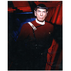 Leonard Nimoy as Mr Spock in Star Trek The Wrath of Khan Signed 10x8 Col Photo Autographed
