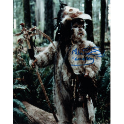 Mike Edmonds as Logray The Ewok in STAR WARS Genuine Signed In Person Autograph 10x8 Col Photo
