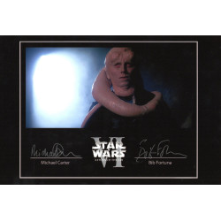 Michael Carter as Bib Fortuna in STAR WARS Signed 12x8 Col Photot Autographed