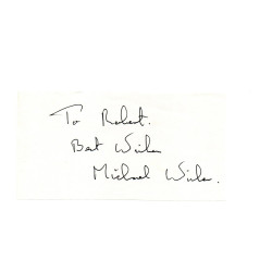 Michael Wisher Played Davros in Doctor Who Signed Album Page Autographed