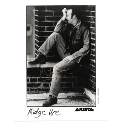 Midge Ure Singer Thin Lizzy, Ultravox Etc Signed 10x8 ARISTA Records B/W Promo Autographed
