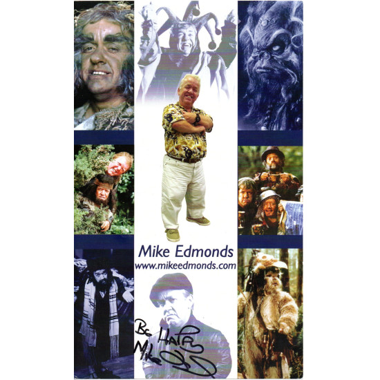 Mike Edmunds Star Wars, Time Bandits, Maid Marian Signed 10x6 Promo Autographed