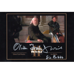 Oliver Ford Davies as Sio Bibble in Star Wars Attack of The Clones Signed 12x8 Col Photo Autographed