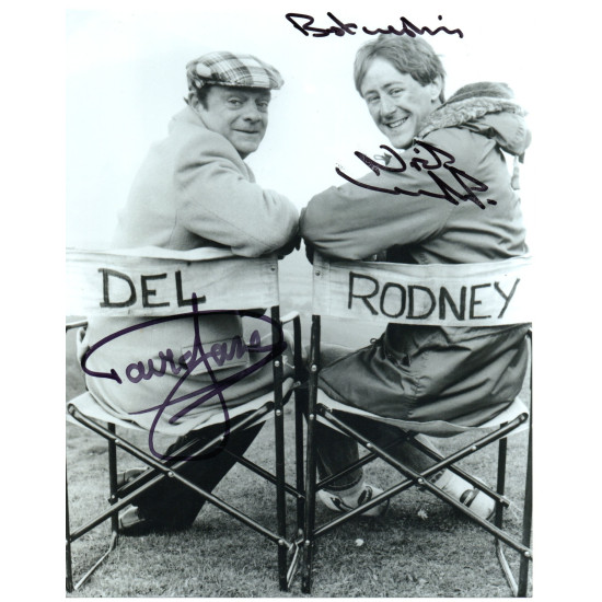 Only Fools and Horses Double Signed 10x8 B/W Photo Autographed