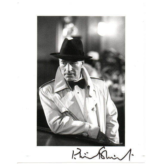 Patrick Stewart as Detective Dixon Hill in Star Trek TNG Signed 10x8 B/W Photo Autographed