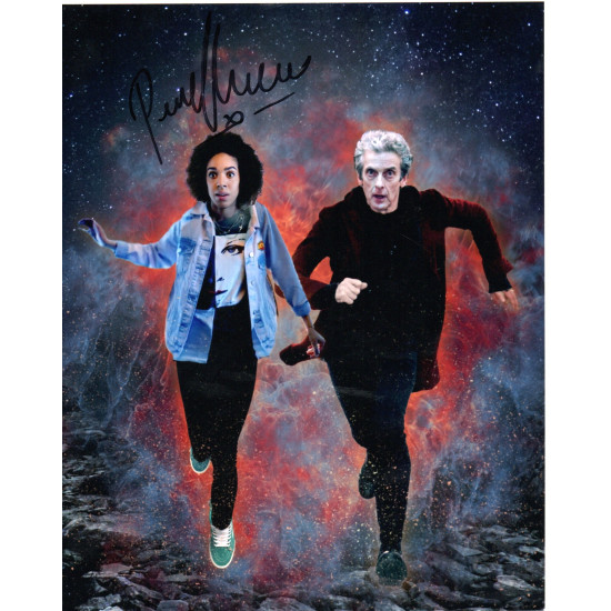 Pearl Mackie as Bill Potts in Dr Who Signed 10x8 Col Promo Photo Autographed