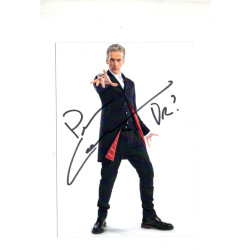 Peter Capaldi as Dr Who Doctor Who Signed Official 6x4 Col Photo Promo Autographed