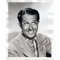 Phil Silvers American Entertainer Sgt Bilko Etc Signed 10x8 B/W Photo Autographed