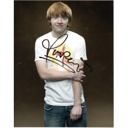 Rupert Grint Played Ron Weasley in Harry Potter Signed 10x8 Col Photo Autographed