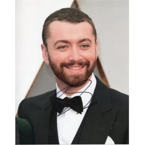 Sam Smith English Singer-Songwriter Hand Signed 10x8 Col Photo Autographed