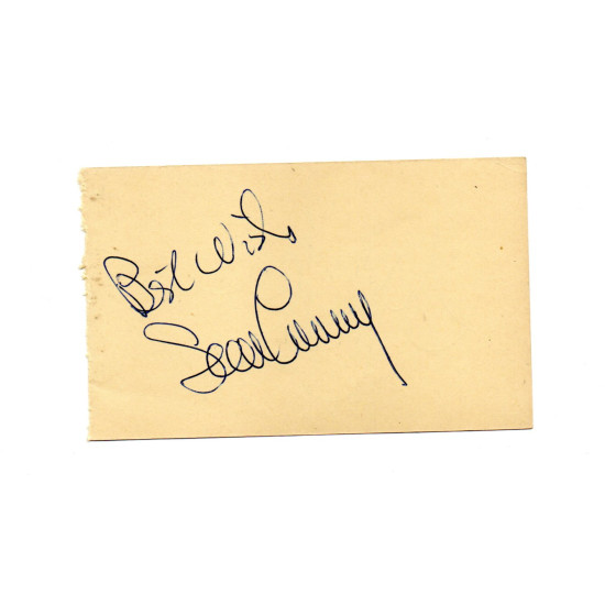 Sean Connery James Bond Etc Signed Album Page Autographed SWAU
