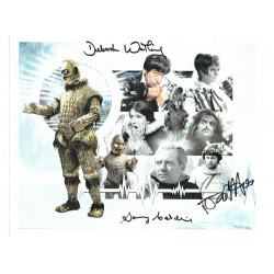Dr Who The Ice Warriors Multi Signed 10x8 Col Photo Autographed.