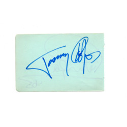Tommy Cooper Comedian and Magician Signed Album Page Autographed