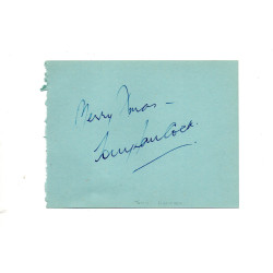 Tony Hancock Comedian, Hancocks Half Hour Signed Album Page Autographed