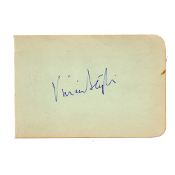 Vivian Leigh British Actress Vintage Signed Album Page Autographed