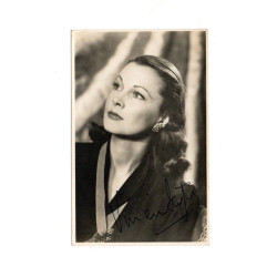 Vivian Leigh British Actress Vintage Signed Postcard Autographed